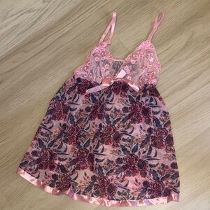 Pink Floral Lace lingerie